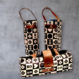 The Black and White Wine Bag
